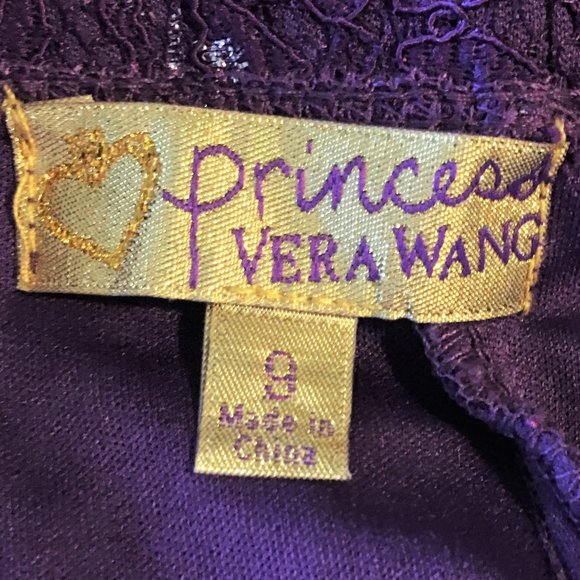 VERA WANG PRINCESS Strapless Purple Lace Mini Cocktail Dress - Picture 11 of 11